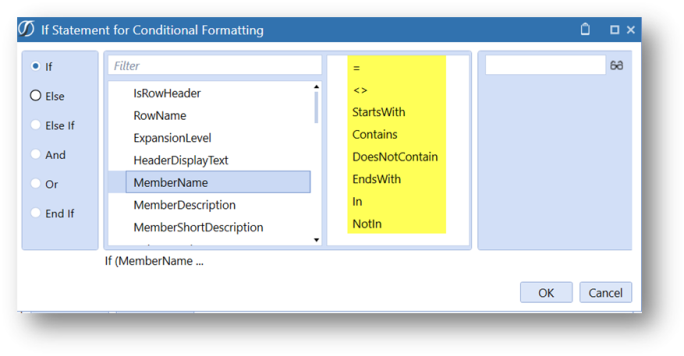 Examples Applying Conditional Formatting